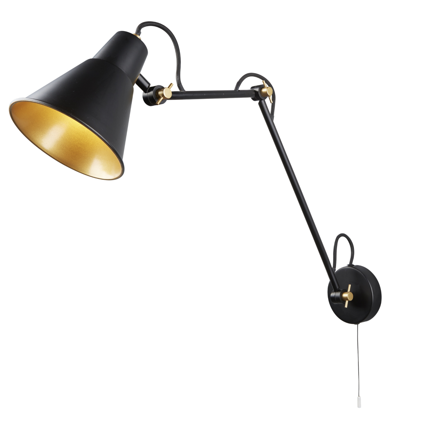 Elegante lámpara LED regulable rectangular en negro - Powell