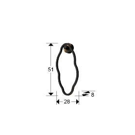 TONO - Aplique de pared negro mate con 23W Led